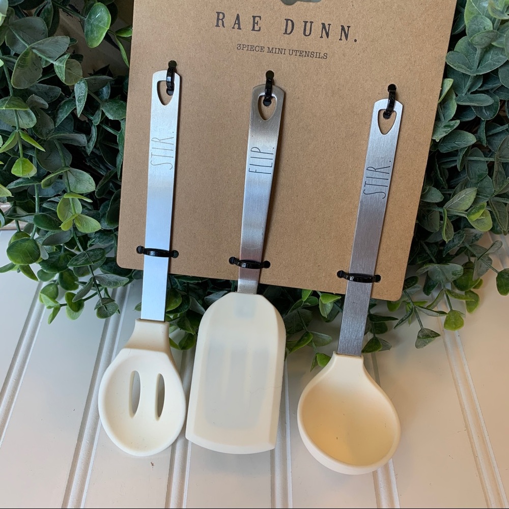 Rae Dunn 3 Piece Mini Utensils Set - Picture 2 of 5
